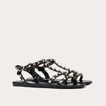 Valentino Rockstud Flat Rubber Sandal 5W2S0H38PVS 0NO