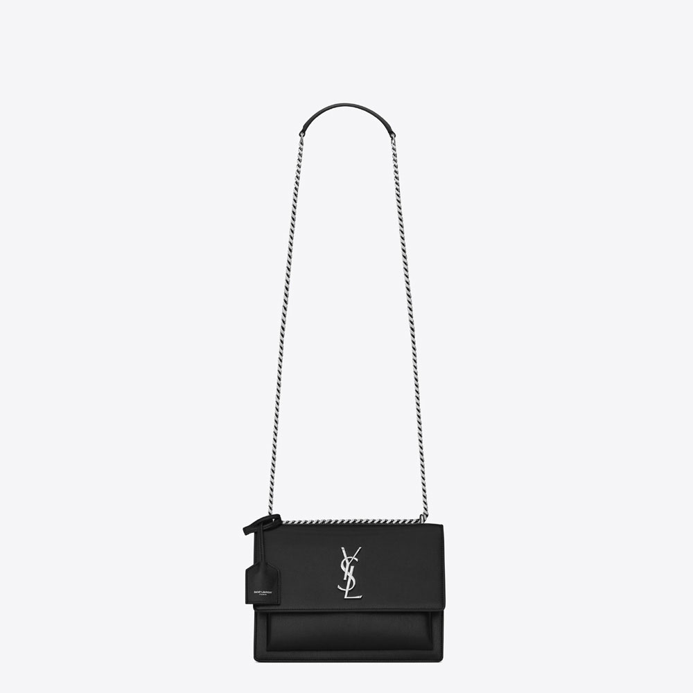 YSL Sunset Medium In Smooth Leather 442906 D420N 1000: Image 1