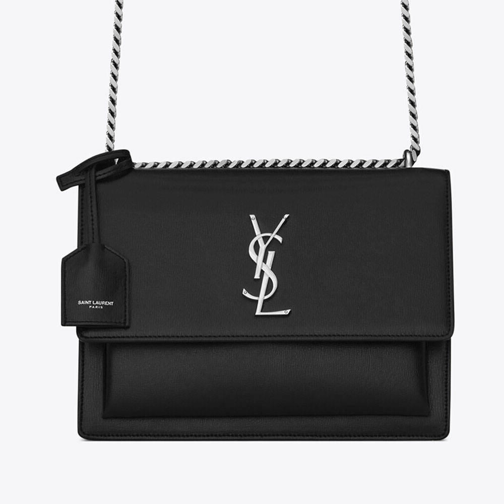 YSL Sunset Medium In Smooth Leather 442906 D420N 1000: Image 2