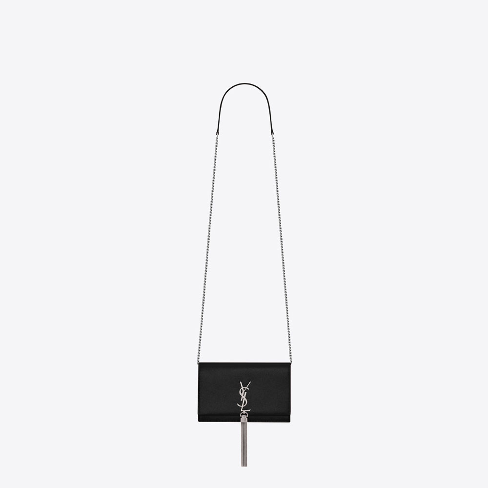Saint Laurent Kate Chain Wallet With Tassel 452159 BOW0N 1000: Image 1