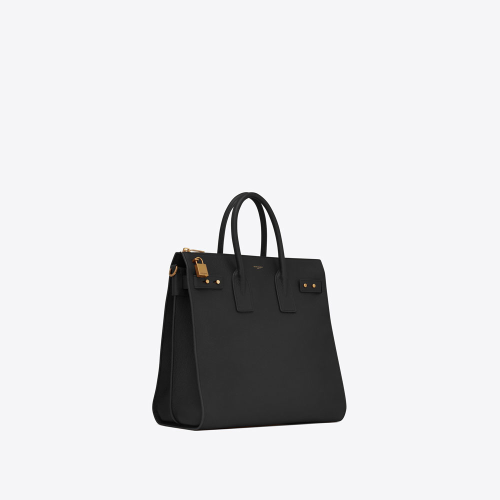 YSL Sac De Jour North South Tote In Grained Leather 480583 DTI0W 1000: Image 4