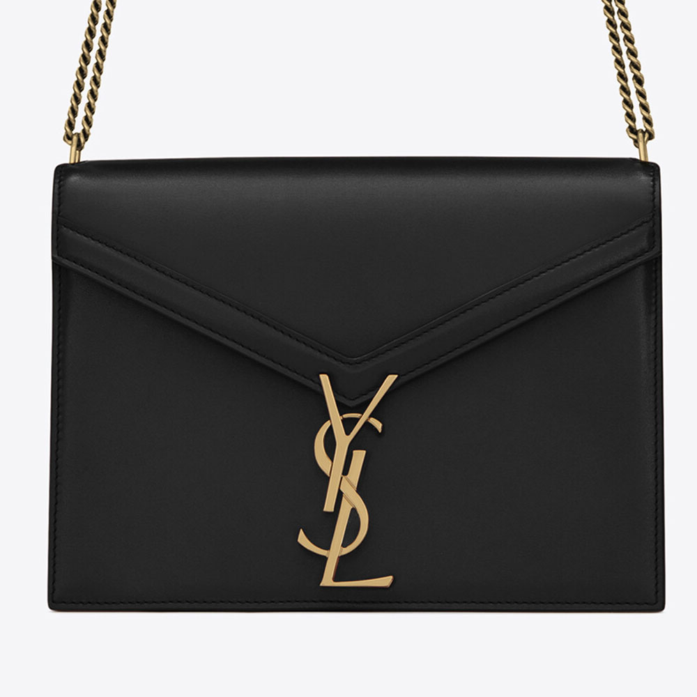 YSL Cassandra Monogram Clasp Bag In Smooth Leather 532750 0SX0W 1000: Image 2