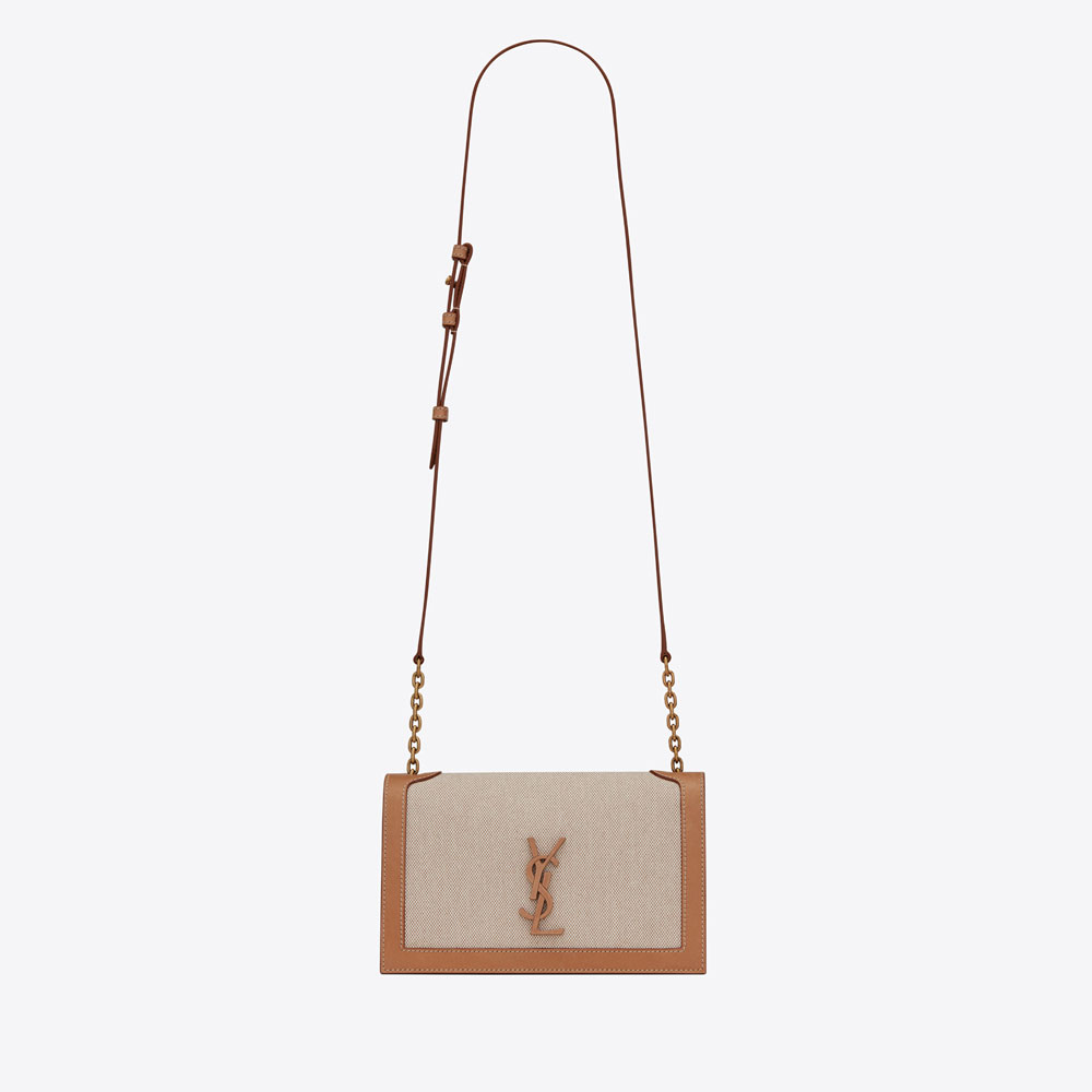 YSL Book Bag In Canvas And Smooth Leather 532756 HZD7W 9369: Image 1