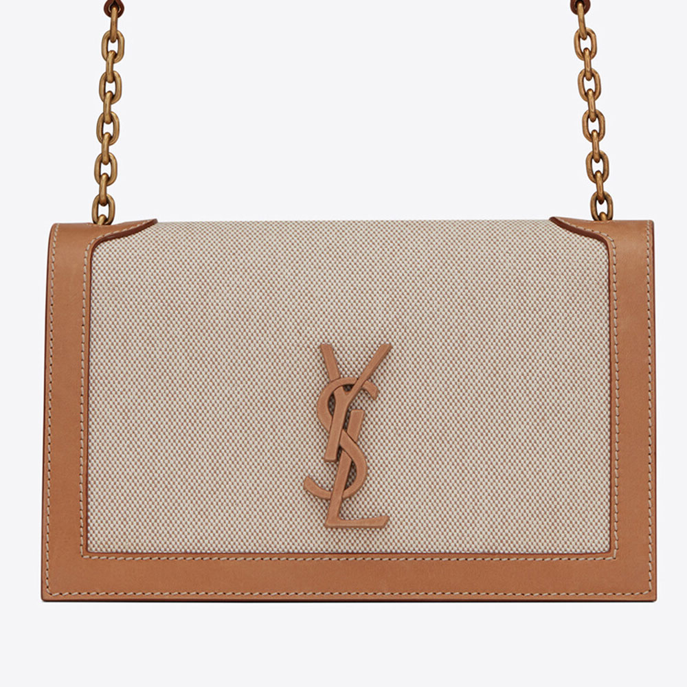 YSL Book Bag In Canvas And Smooth Leather 532756 HZD7W 9369: Image 2