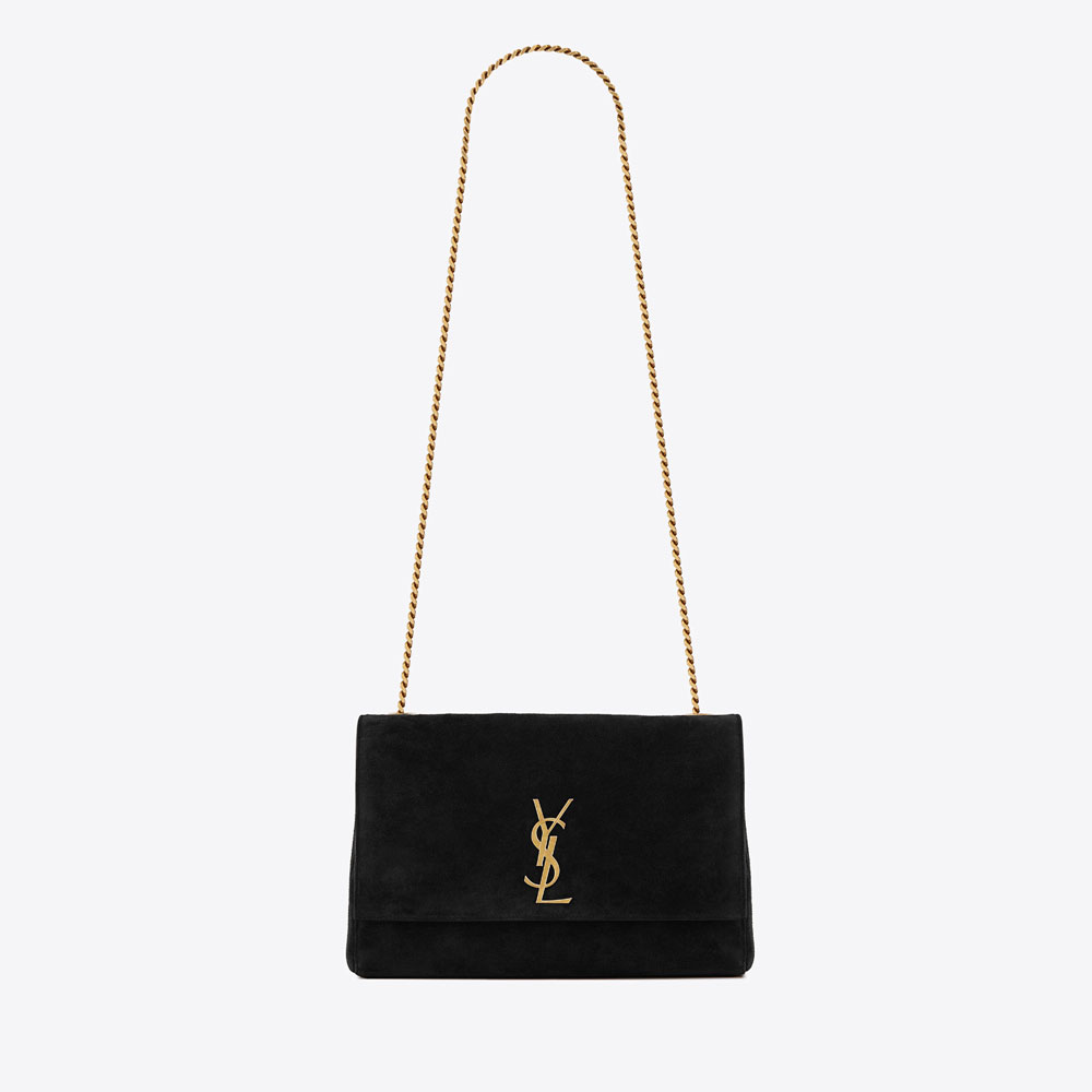YSL Kate Medium Reversible In Suede And Smooth Leather 553804 0UD7W 1000: Image 1