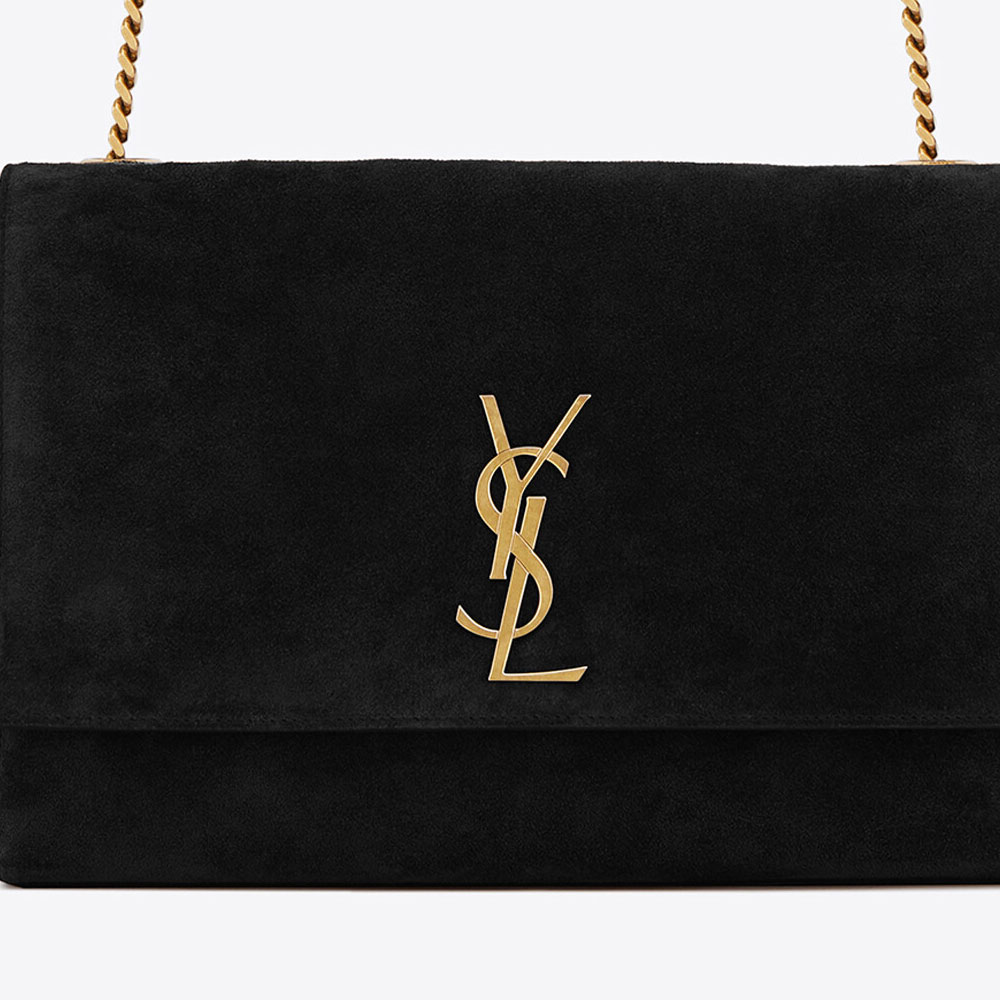 YSL Kate Medium Reversible In Suede And Smooth Leather 553804 0UD7W 1000: Image 2