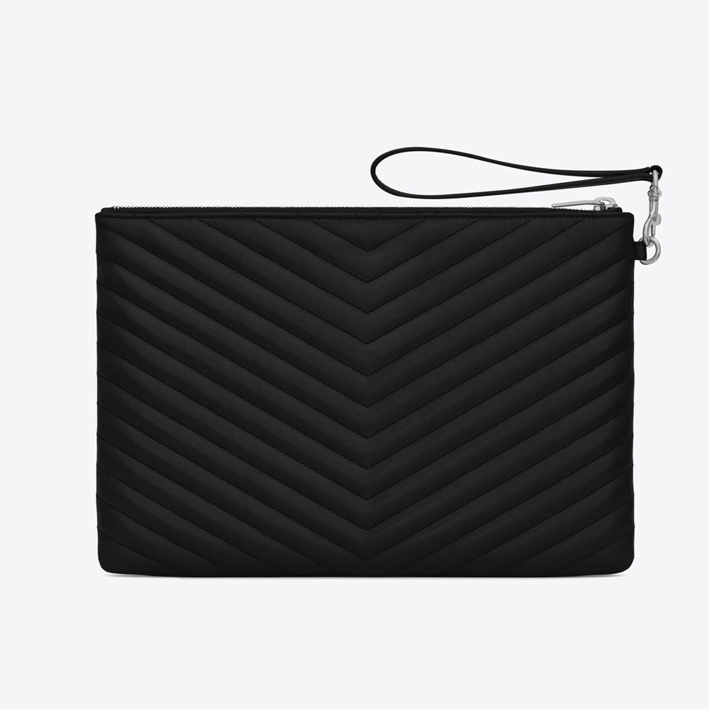 YSL Cassandre Matelasse Tablet Pouch In Quilted Leather 559193 CWU02 1000: Image 3
