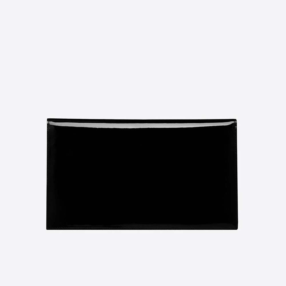 YSL Uptown Pouch In Patent Leather 565739 B870J 1000: Image 2