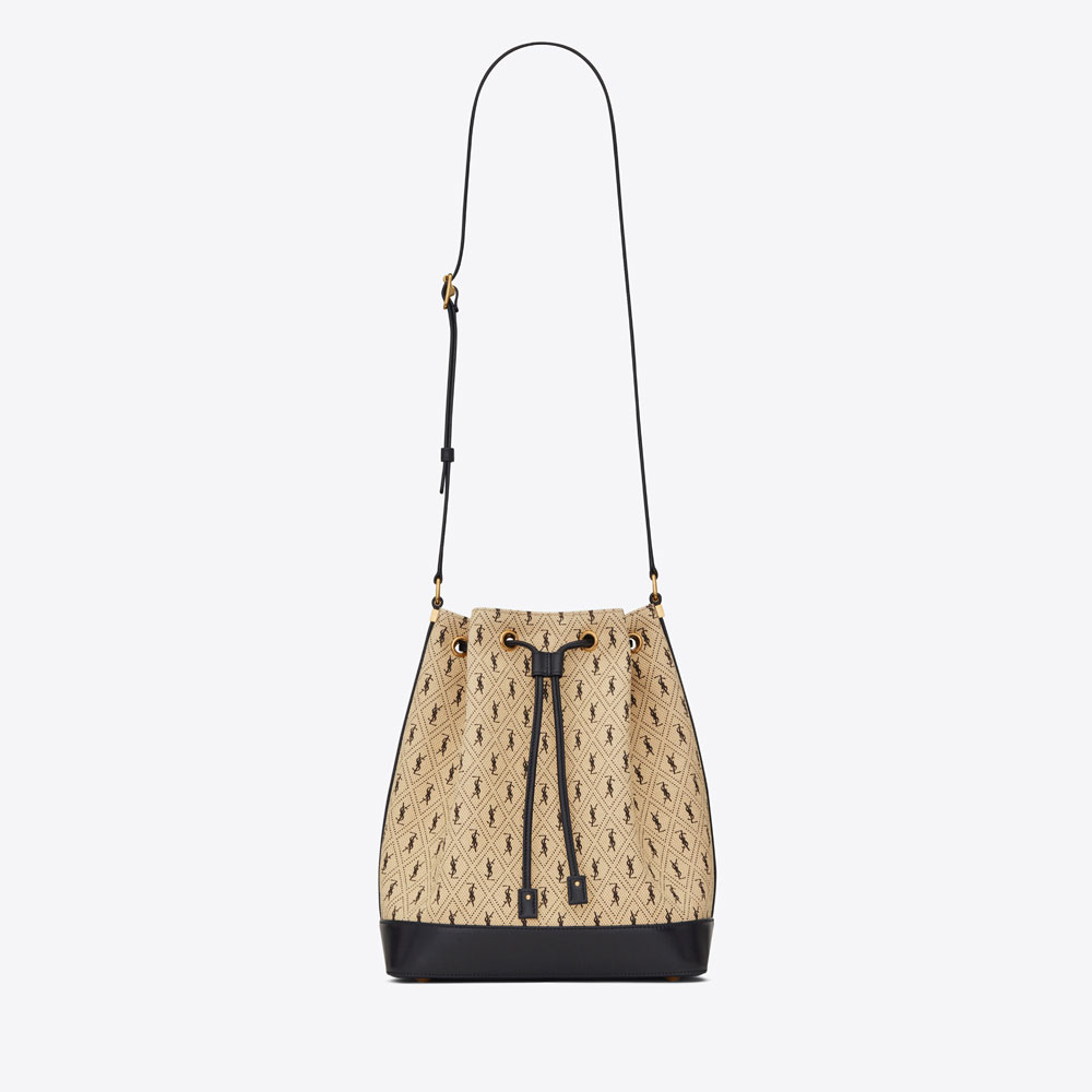 YSL Le Monogramme Bucket Bag In Canvas 568606 HP41J 9760: Image 1