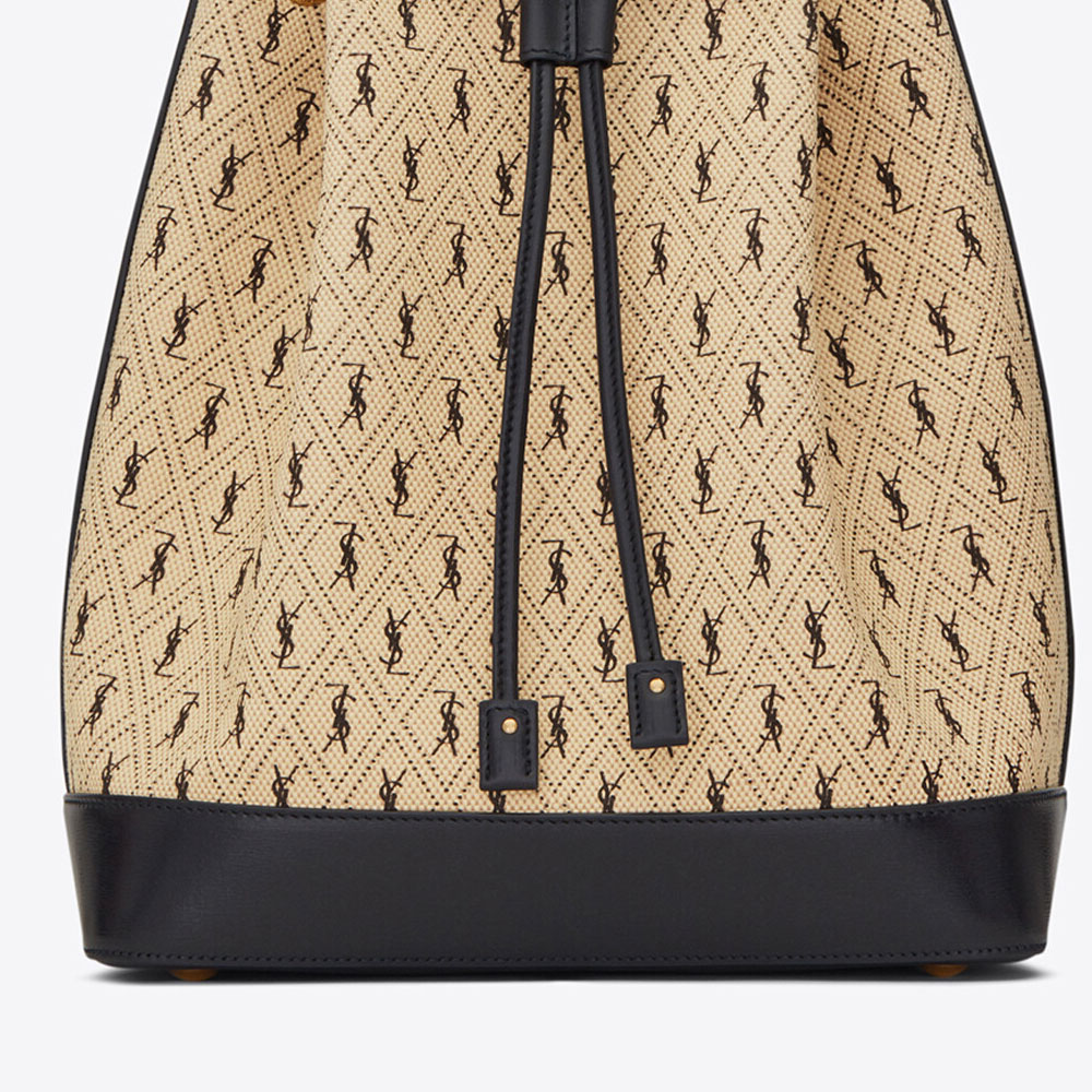 YSL Le Monogramme Bucket Bag In Canvas 568606 HP41J 9760: Image 2