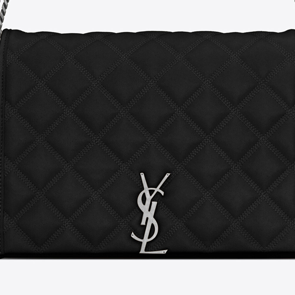 YSL Becky Small Chain Bag In Quilted Lambskin 579607 1D313 1000: Image 2