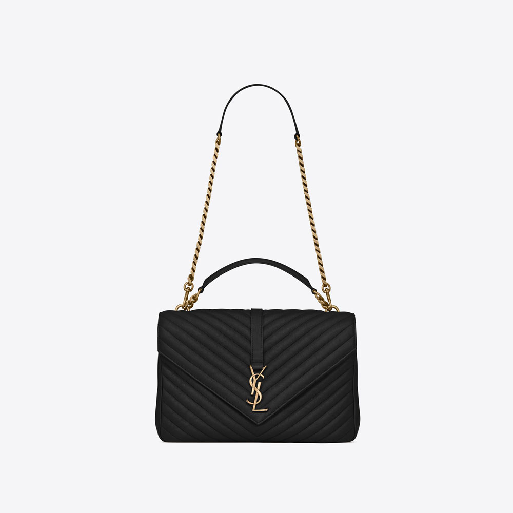YSL College Large Chain Bag In Quilted Leather 600278 BRM07 1000: Image 1
