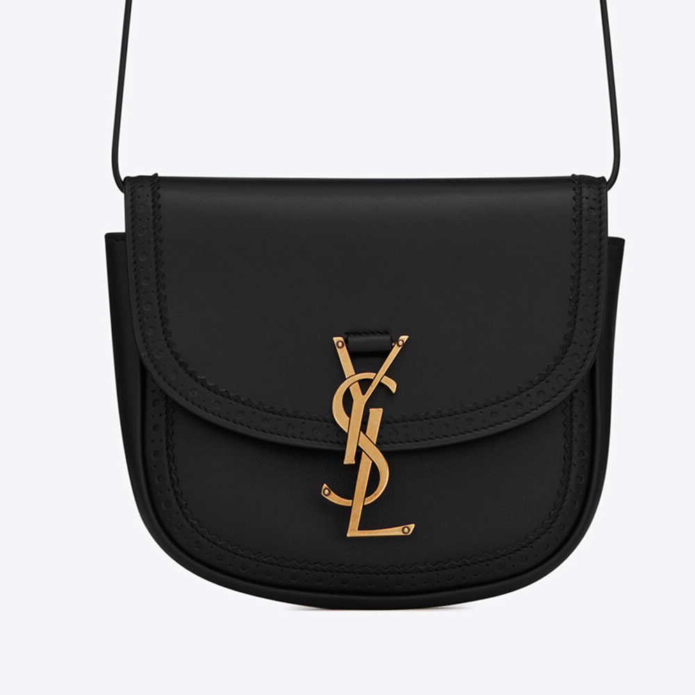 YSL Kaia Small Satchel In Perforated Smooth Leather 631564 16R1W 1000: Image 2