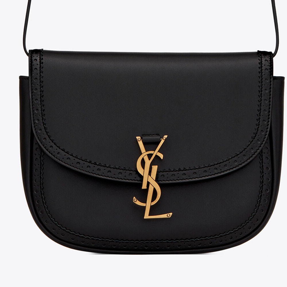 YSL Kaia Medium Satchel In Perforated Smooth Leather 638926 16R1W 1000: Image 2