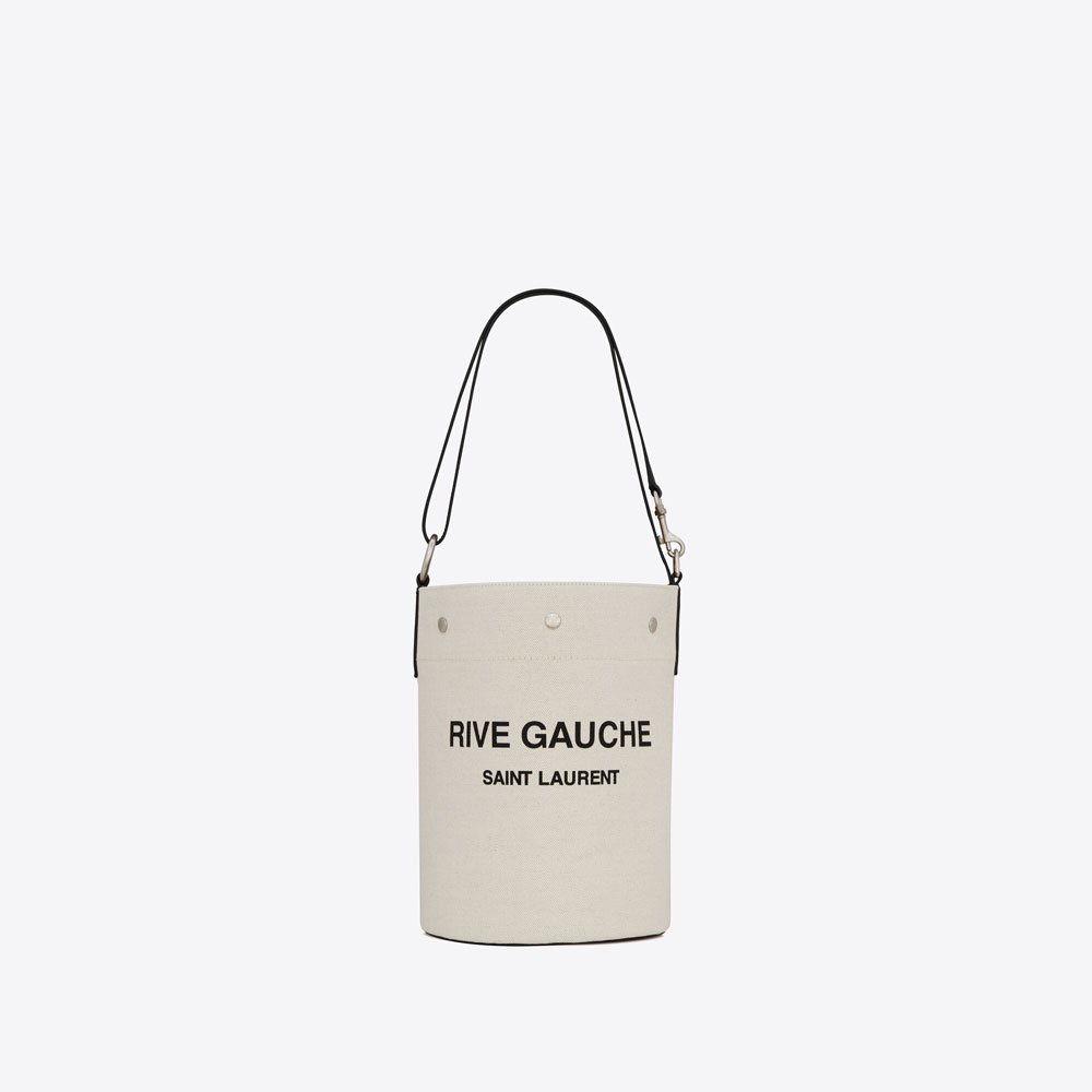 YSL Rive Gauche Bucket Bag In Linen 669299 FAAAZ 9024: Image 1