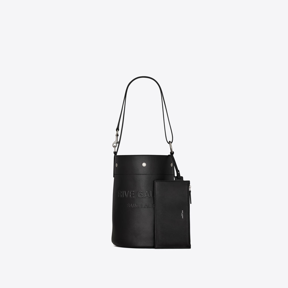 YSL Rive Gauche Bucket Bag In Smooth Leather 683559 CWTFE 1000: Image 2
