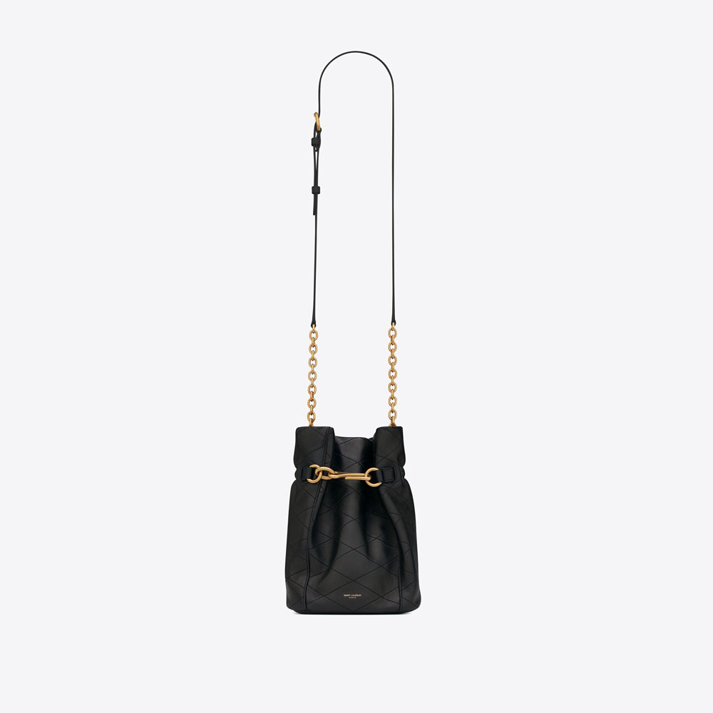 YSL Le Maillon Hook Bucket Bag In Supple Leather 686310 AAAJK 1000: Image 1