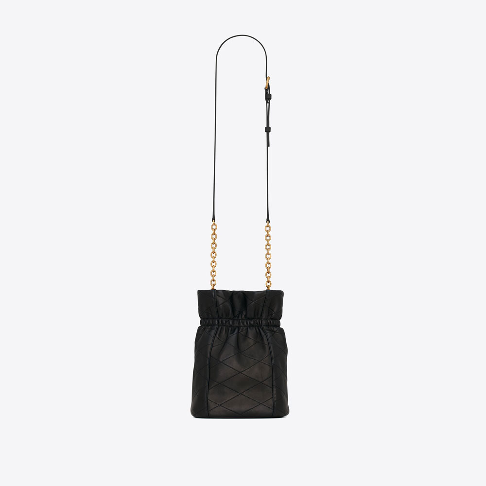 YSL Le Maillon Hook Bucket Bag In Supple Leather 686310 AAAJK 1000: Image 2