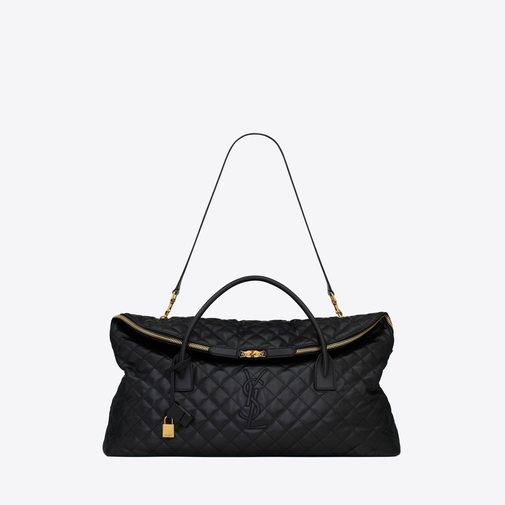 YSL Es Giant Travel Bag In Quilted 736009 AABK9 1000: Image 2