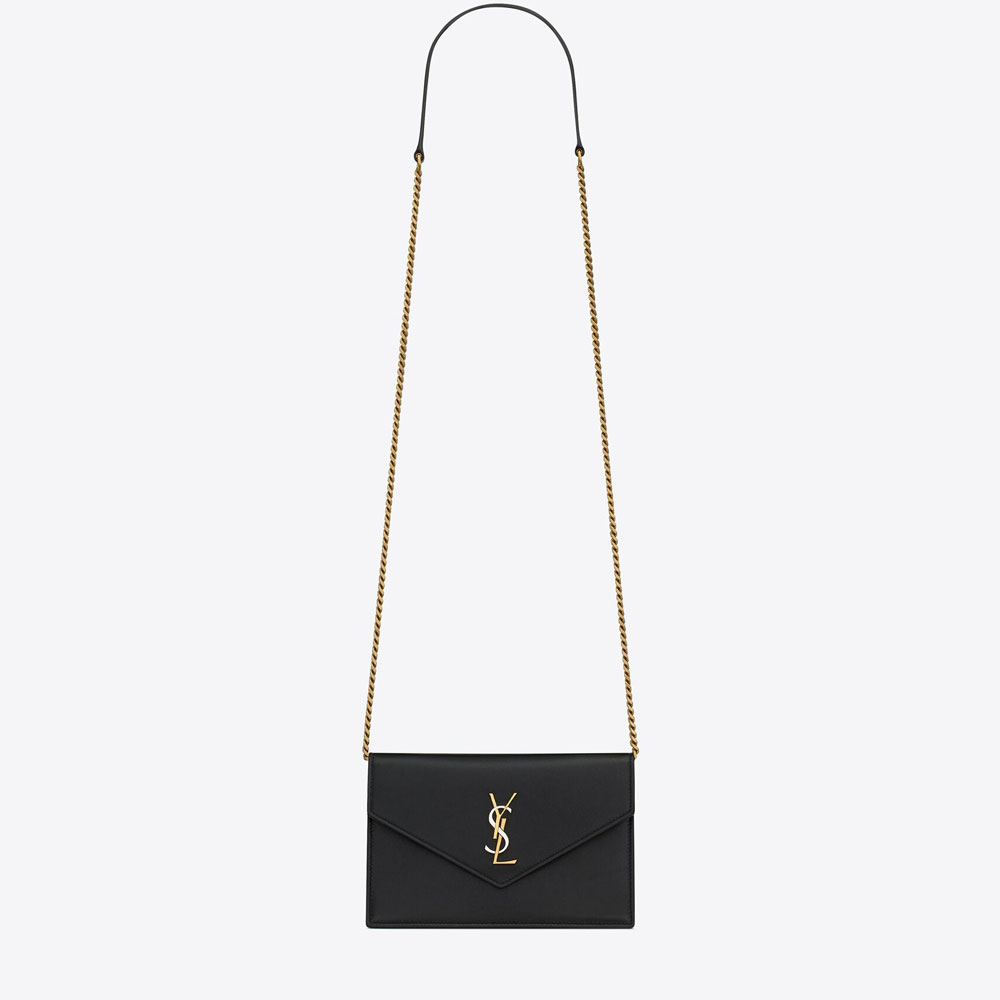 YSL Cassandre Envelope Chain Wallet In Smooth Leather 743050 AAB4K 1025: Image 1