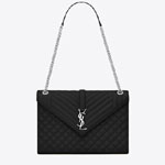 YSL Envelope Large Bag In Mix Matelasse Grain De Poudre 600166 BOW92 1000