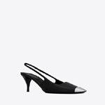 YSL Blade SLingback Pumps In Smooth Leather 660540 AKPNN 1000