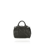 Alexander Wang rockie in pebbled black with rhodium 205326