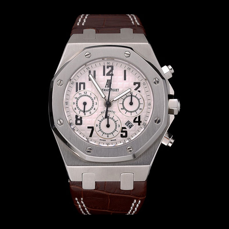 Swiss Audemars Piguet Royal Oak Chronograph White Dial Stainless Steel AP5555: Image 1