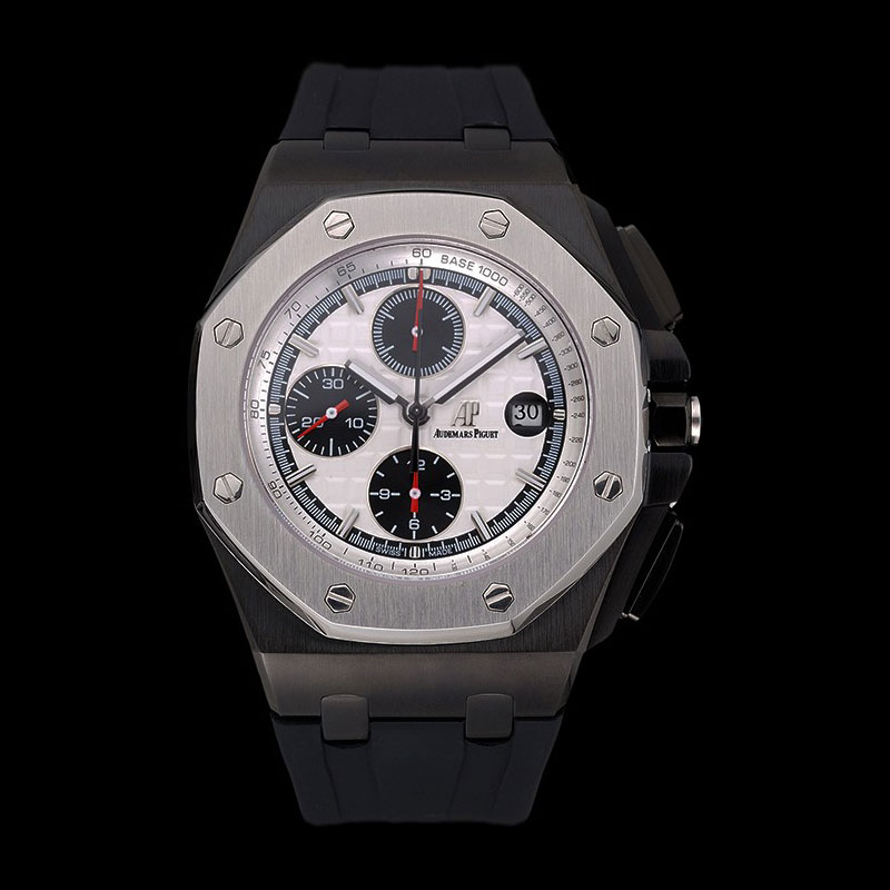 Swiss Audemars Piguet Royal Oak Offshore Chronograph White Dial Black AP5559: Image 1