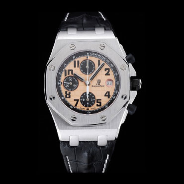 Swiss Audemars Piguet Royal Oak Offshore Gold Dial Stainless Steel AP5551