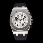 Audemars Piguet Royal Oak Offshore White Dial Stainless Steel Case Black AP5532