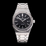 Swiss Audemars Piguet Royal Oak Black Dial Stainless Steel Case Bracelet AP5535