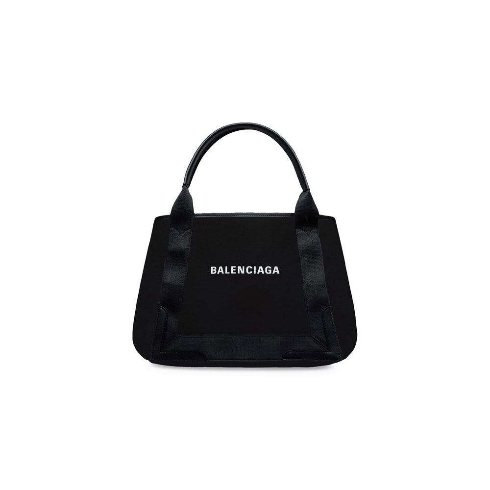 Balenciaga Navy Small Cabas in Black 339933 2HH3N 1000: Image 1