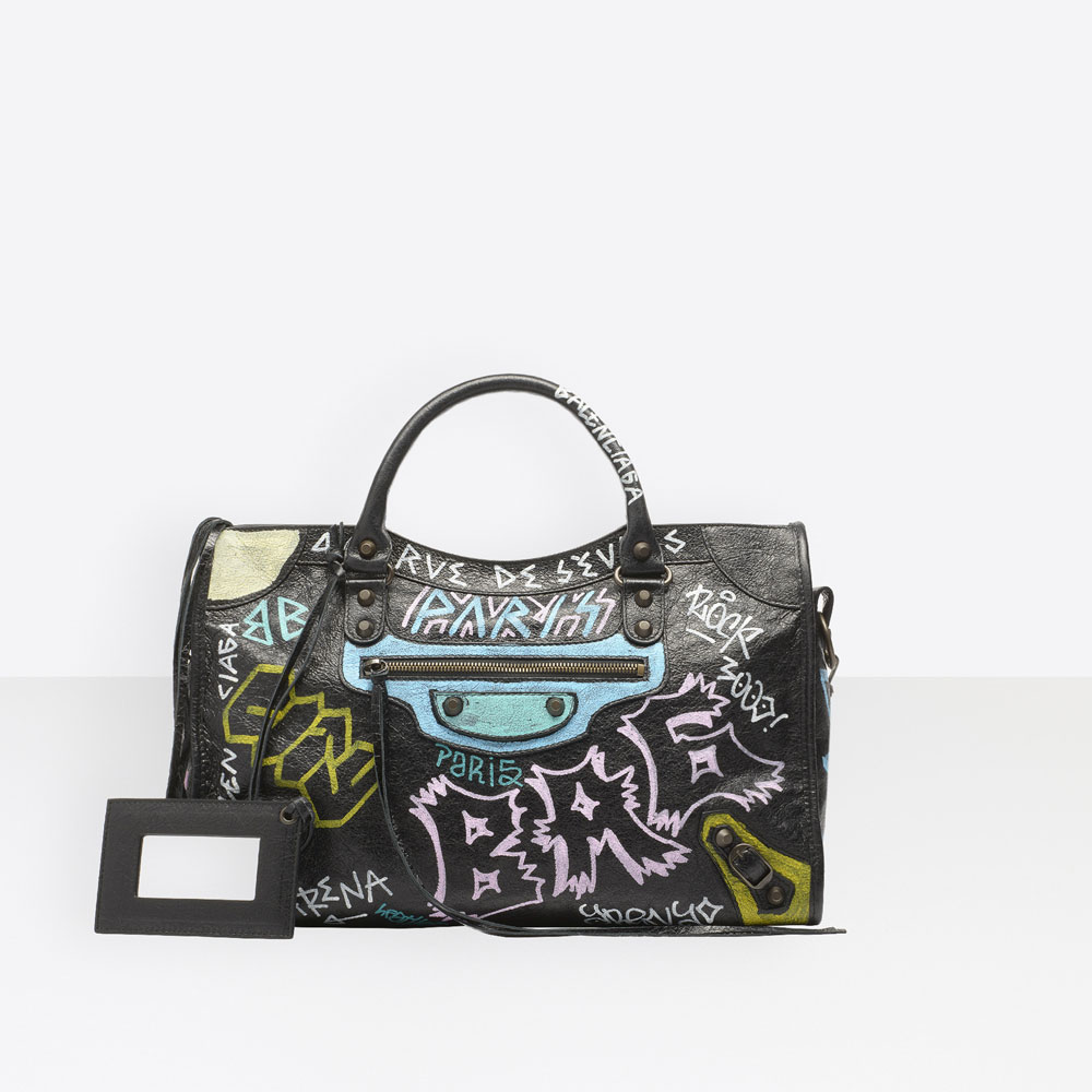 Balenciaga Graffiti Classic City 115748 0FE1T 1060: Image 1