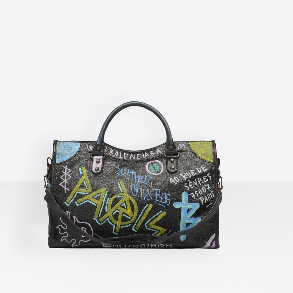 Balenciaga Graffiti Classic City 115748 0FE1T 1060: Image 2