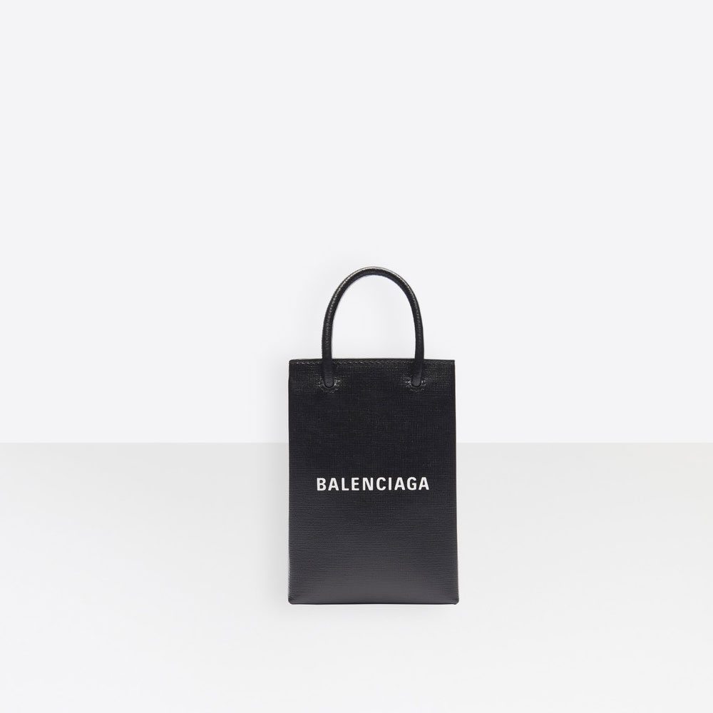 Balenciaga Shopping Phone Holder Bag 593826 0AI2N 1000: Image 1