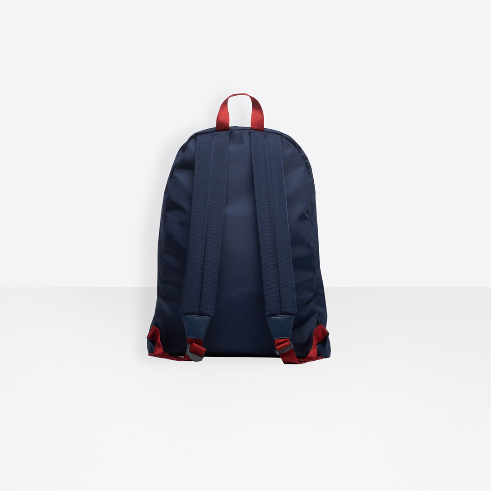 Balenciaga Mens Navy Red Wheel Backpack 507460 9F91X 4370: Image 3