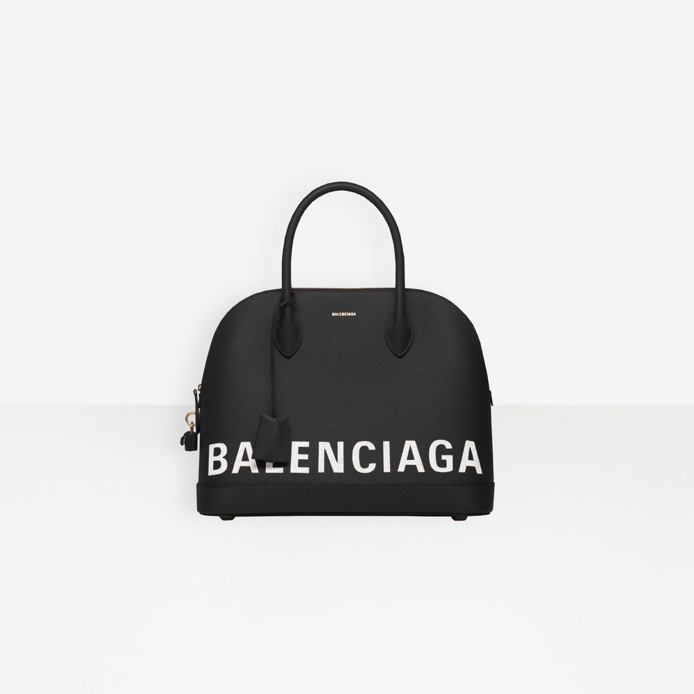 Balenciaga Medium graffiti logo calfskin bag 518801 0OT0M 1000: Image 1