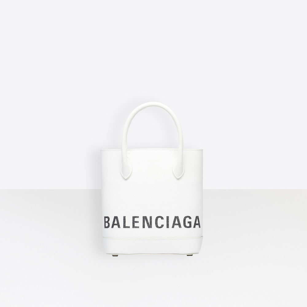 Balenciaga Ville Tote XXS White Black 569856 0OTII 9000: Image 1