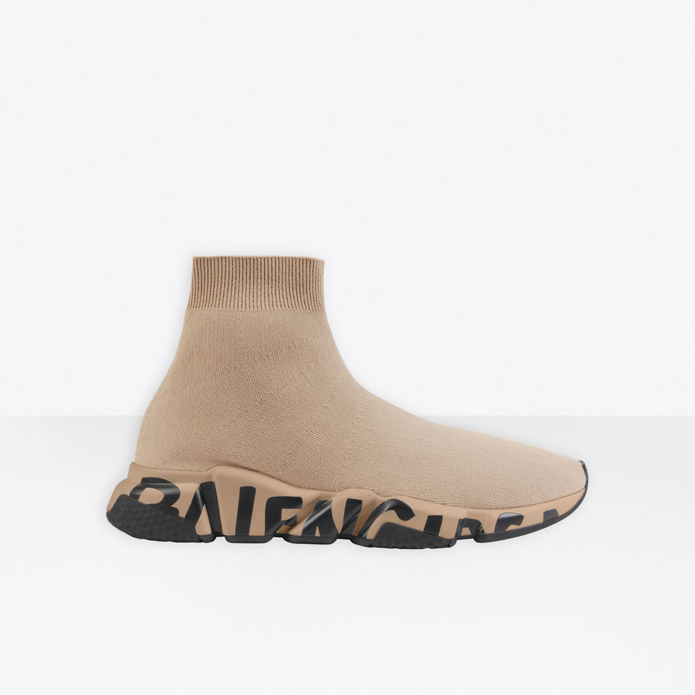 Balenciaga Speed Sneaker in Beige 645334 W2DB7 9710: Image 1