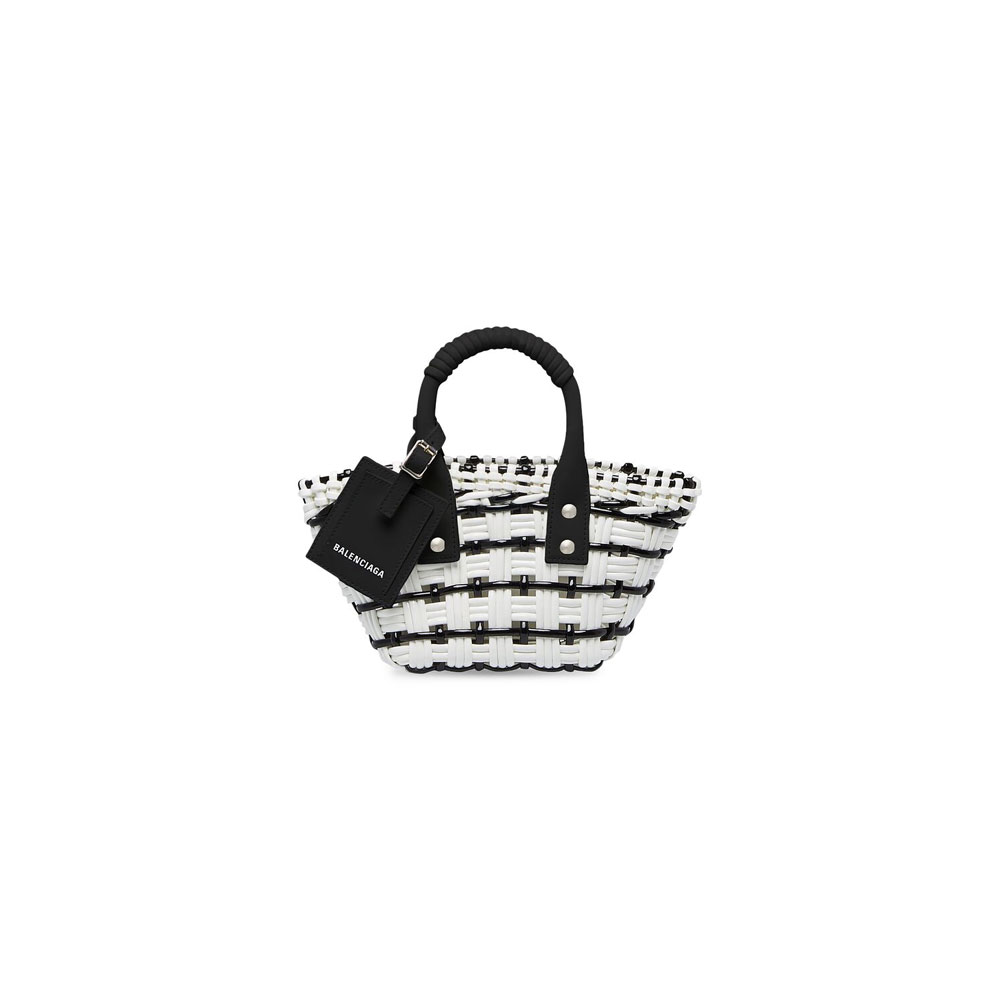 Balenciaga Bistro Xxs Basket With Strap in White 678028 2105J 9060: Image 1