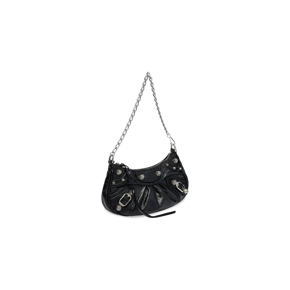 Balenciaga Le Cagole Mini Bag Chain in Black 695814 1VG9Y 1000: Image 2