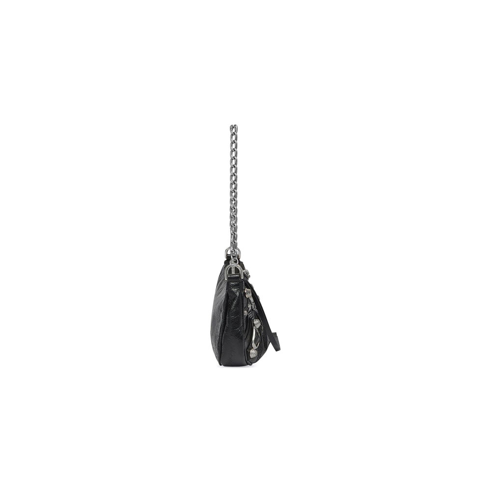 Balenciaga Le Cagole Mini Bag Chain in Black 695814 1VG9Y 1000: Image 3