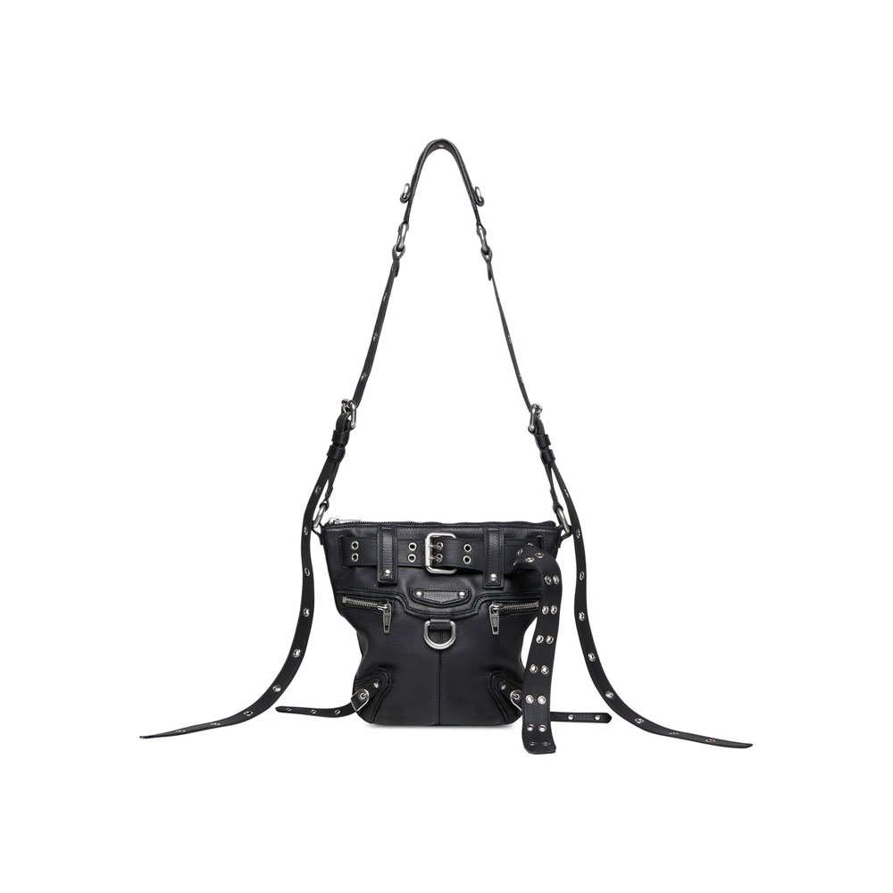 Balenciaga Emo Xs Bucket Bag in Black 702039 210BZ 1000: Image 1