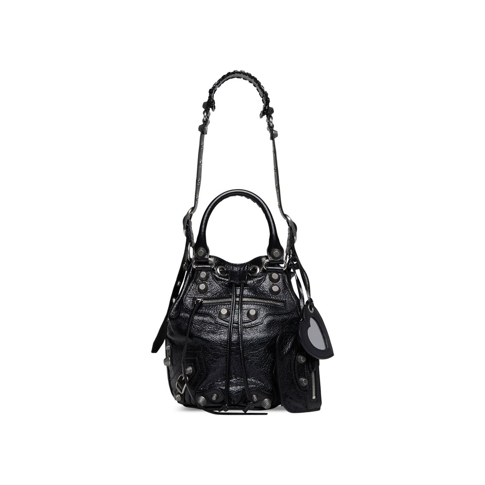 Balenciaga Le Cagole Small Bucket Bag in Black 702432 1VG9Y 1000: Image 1