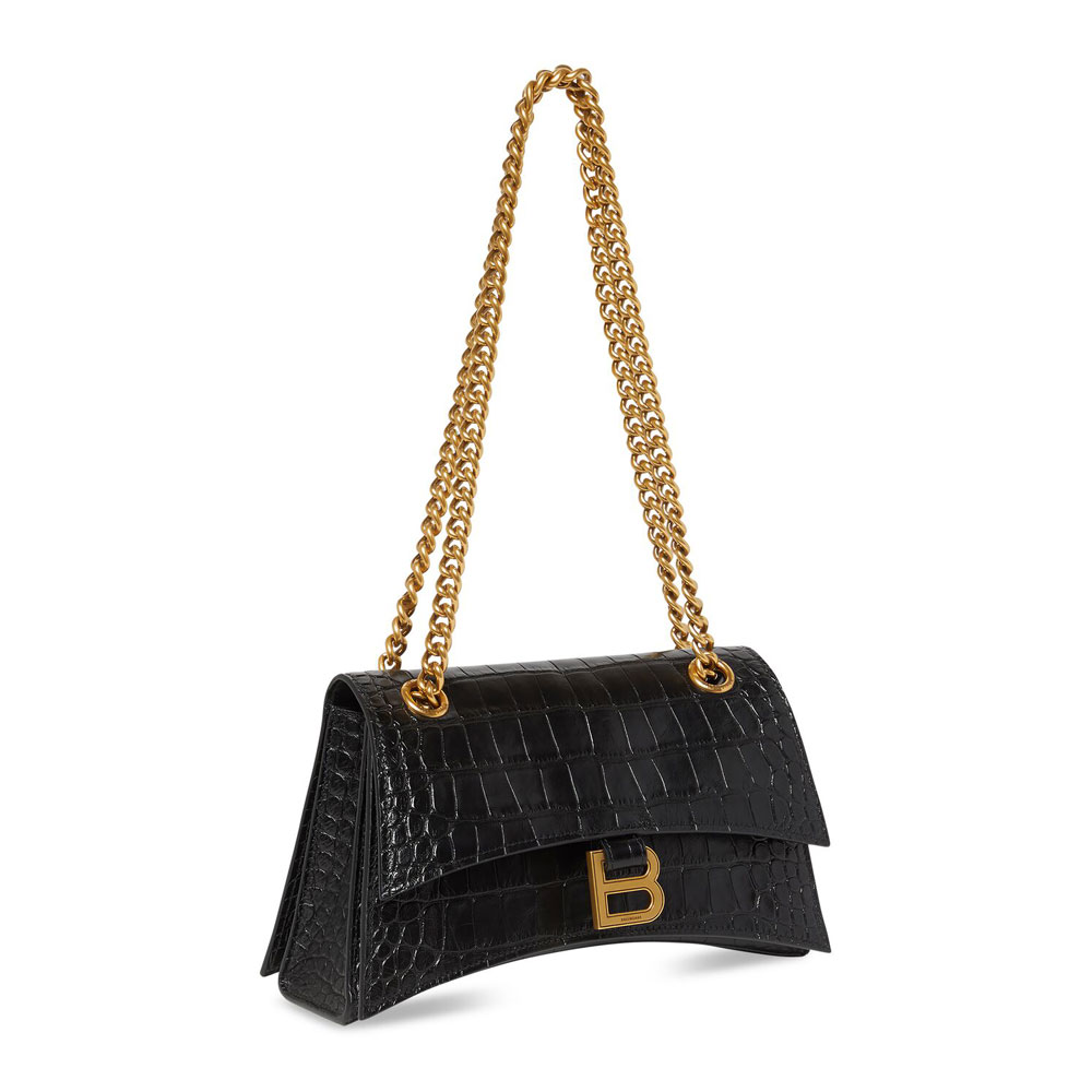 Balenciaga Crush Small Chain Bag Crocodile 716351 210IX 1000: Image 2