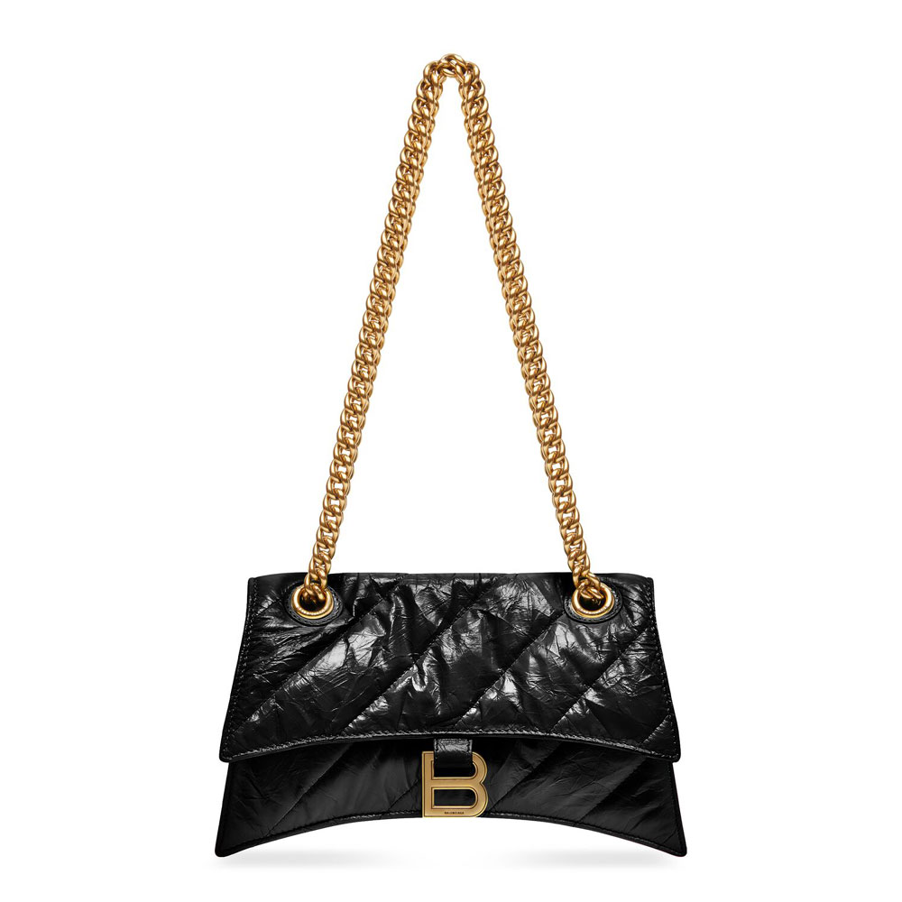 Balenciaga Crush Small Chain Bag Quilted 716351 210J1 1000: Image 1