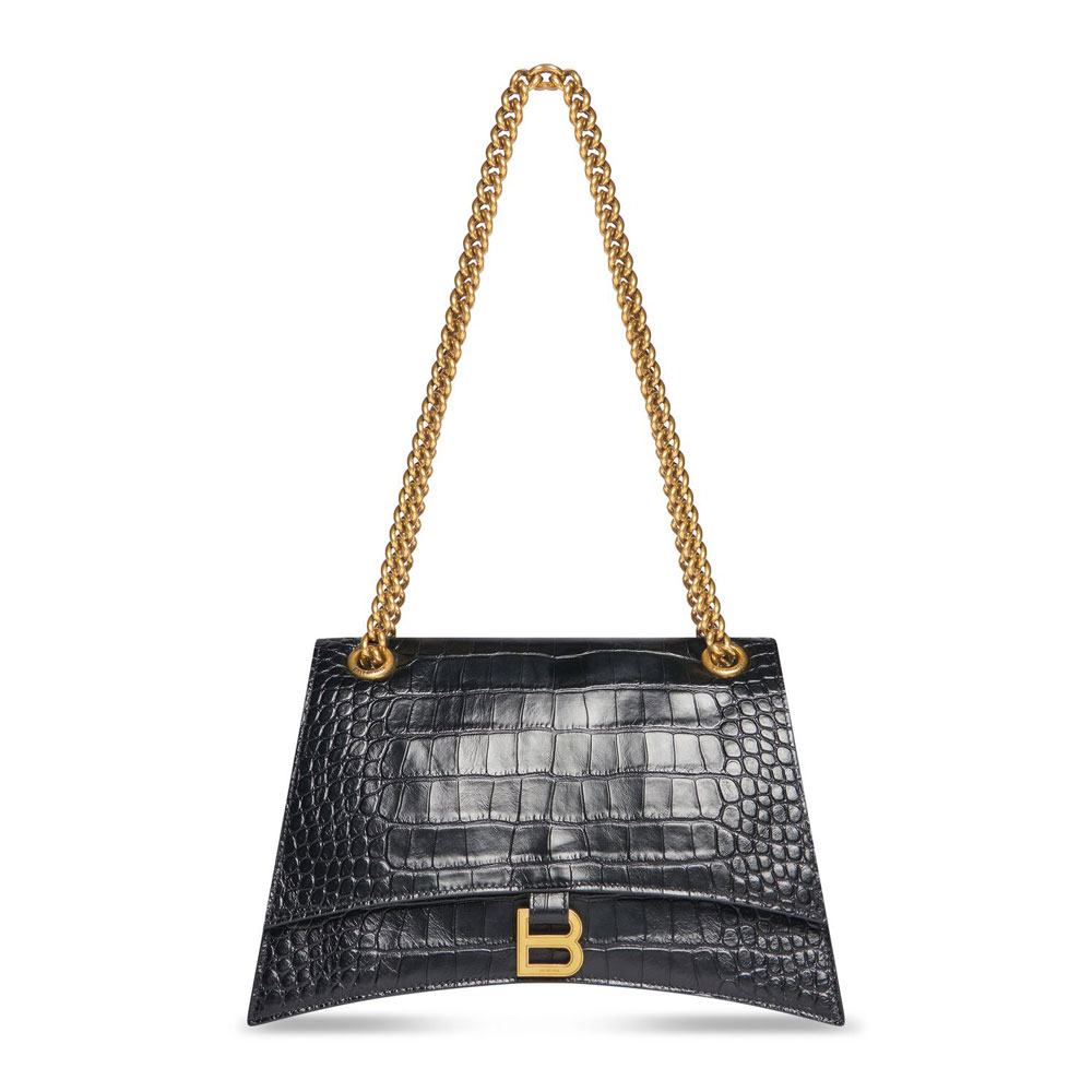 Balenciaga Crush Medium Chain Bag Crocodile 716393 210IX 1000: Image 1