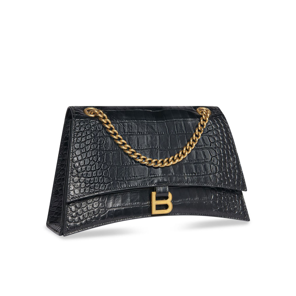 Balenciaga Crush Medium Chain Bag Crocodile 716393 210IX 1000: Image 2