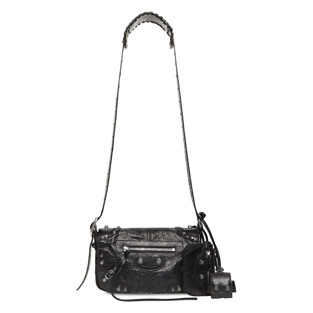 Balenciaga Le Cagole Men Xs Flap Bag in Black 719082 210KR 1000: Image 1